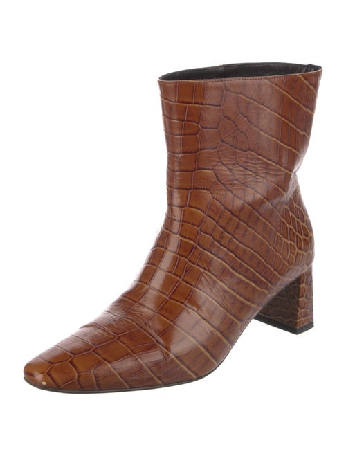 Freda Salvador Leather Animal Print Boots