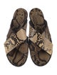 Freda Salvador Leather Animal Print Slides