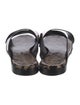 Freda Salvador Leather Animal Print Slides