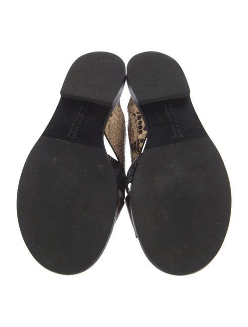 Freda Salvador Leather Animal Print Slides