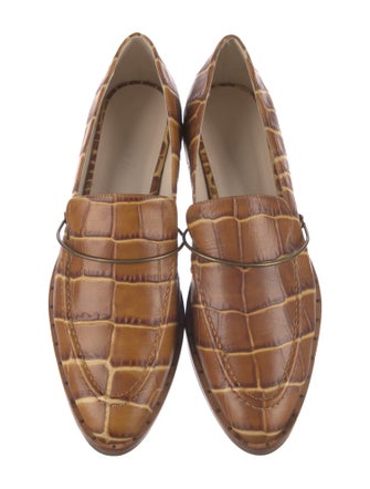 Freda Salvador Leather Printed Loafers