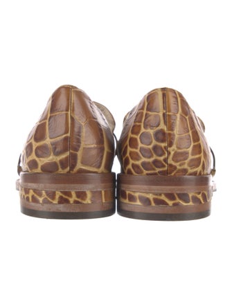Freda Salvador Leather Printed Loafers