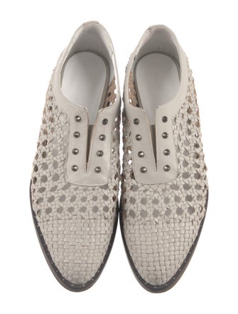 Freda Salvador Leather Studded Accents Oxfords