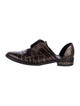 Freda Salvador Embossed Leather D'Orsay Flats