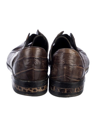 Freda Salvador Embossed Leather D'Orsay Flats