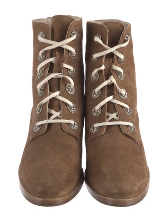 Freda Salvador Suede Combat Boots
