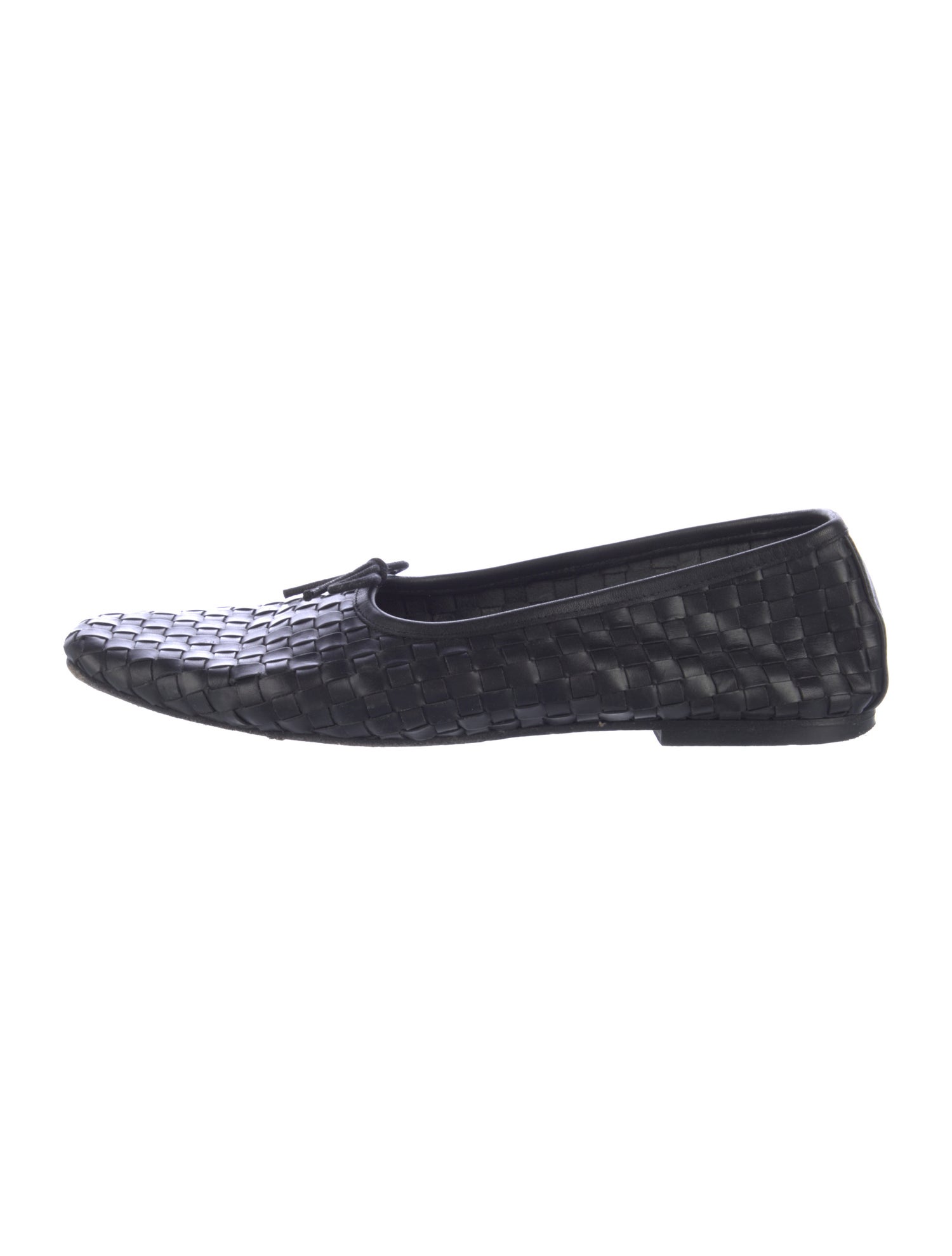 Freda Salvador Leather Bow Accents Ballet Flats