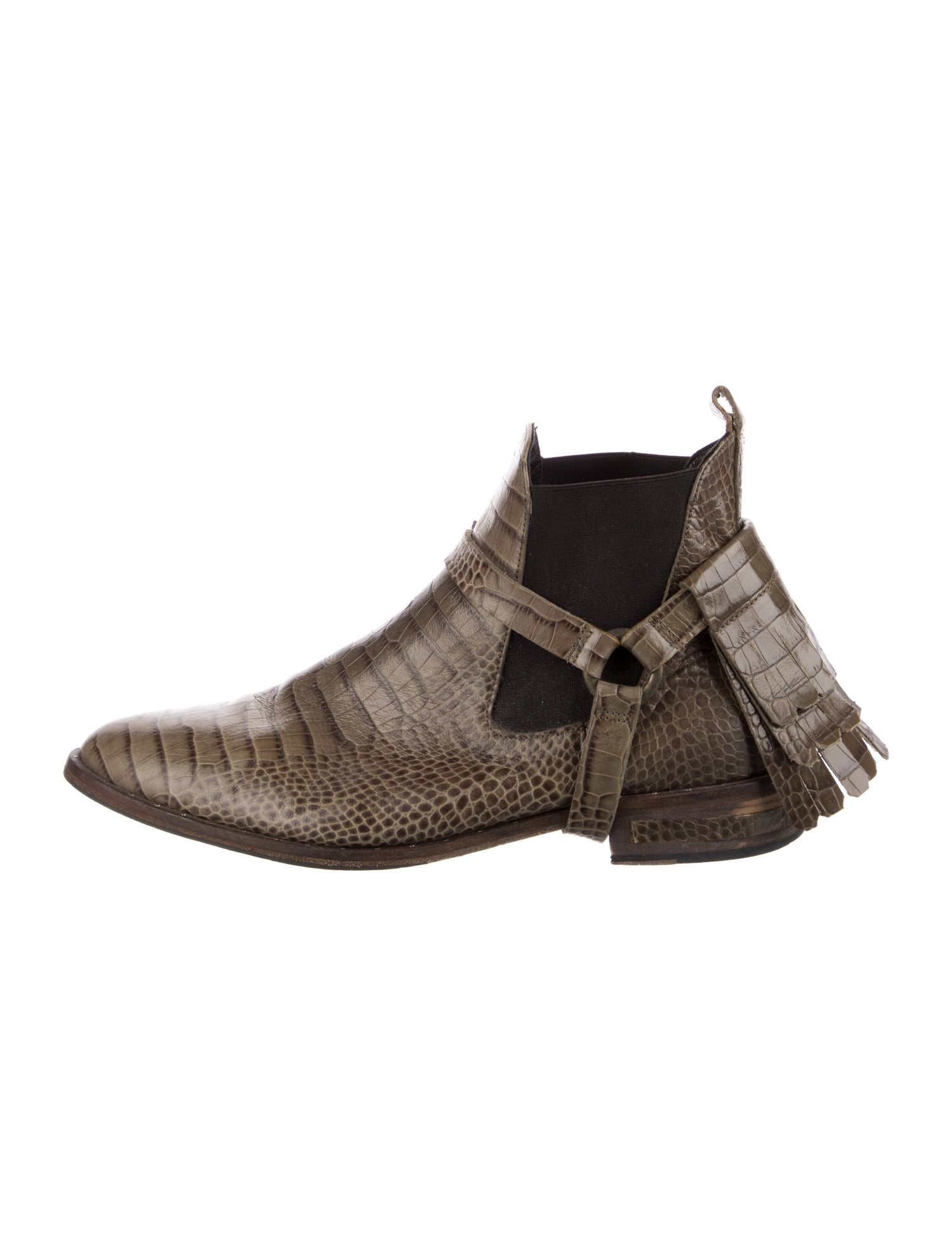 Freda Salvador Leather Animal Print Boots