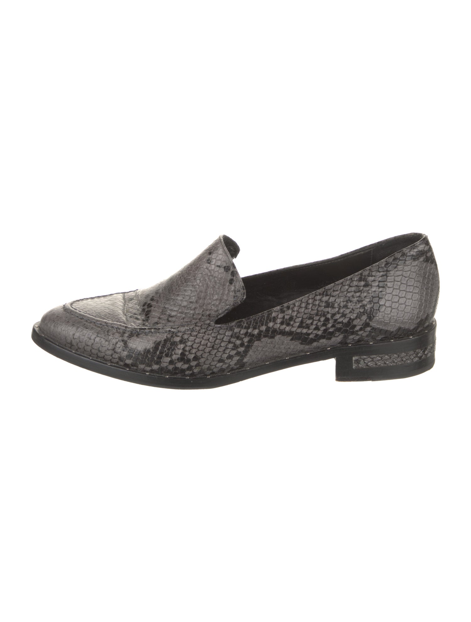 Freda Salvador Leather Animal Print Loafers
