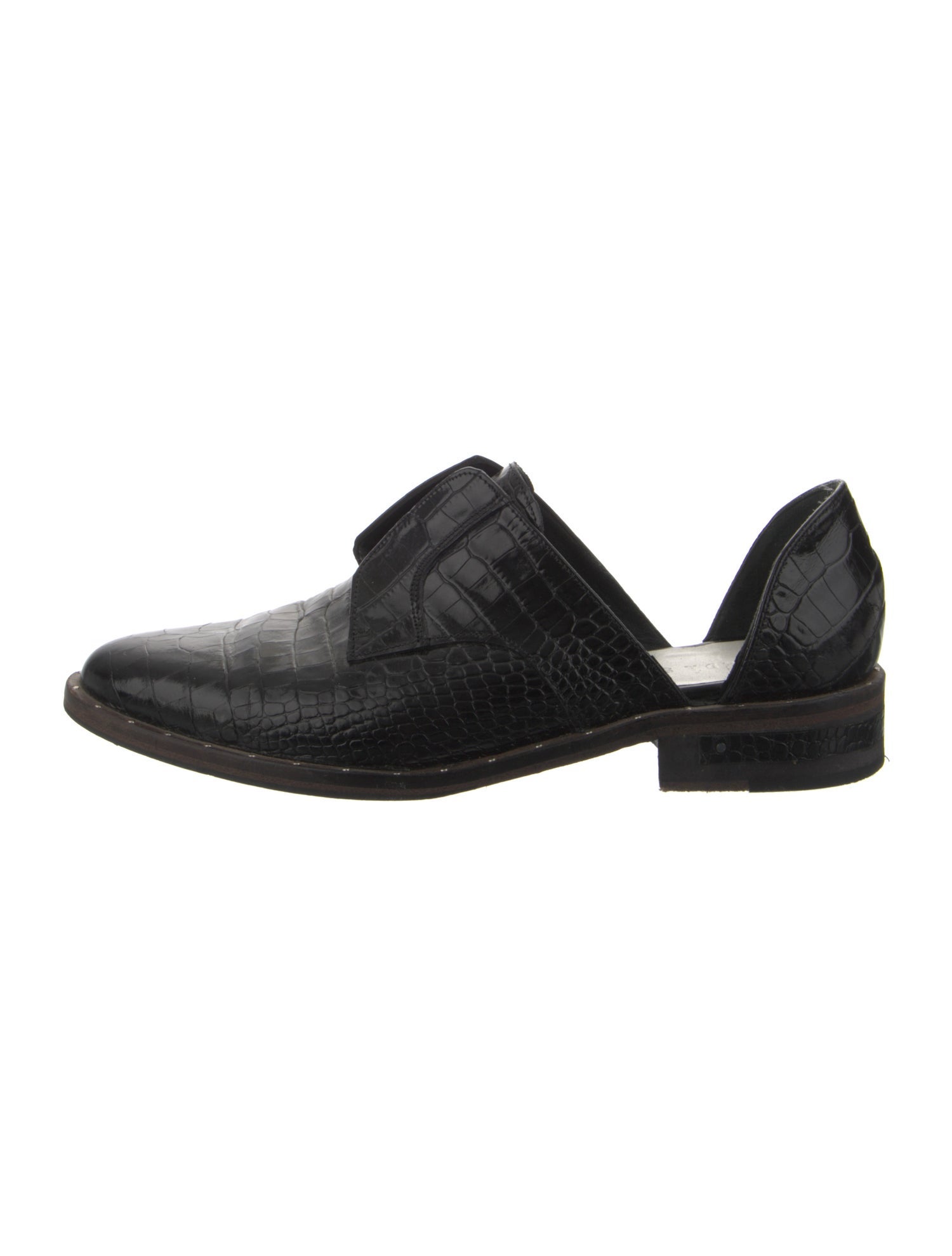 Freda Salvador Leather Studded Accents D'Orsay Flats