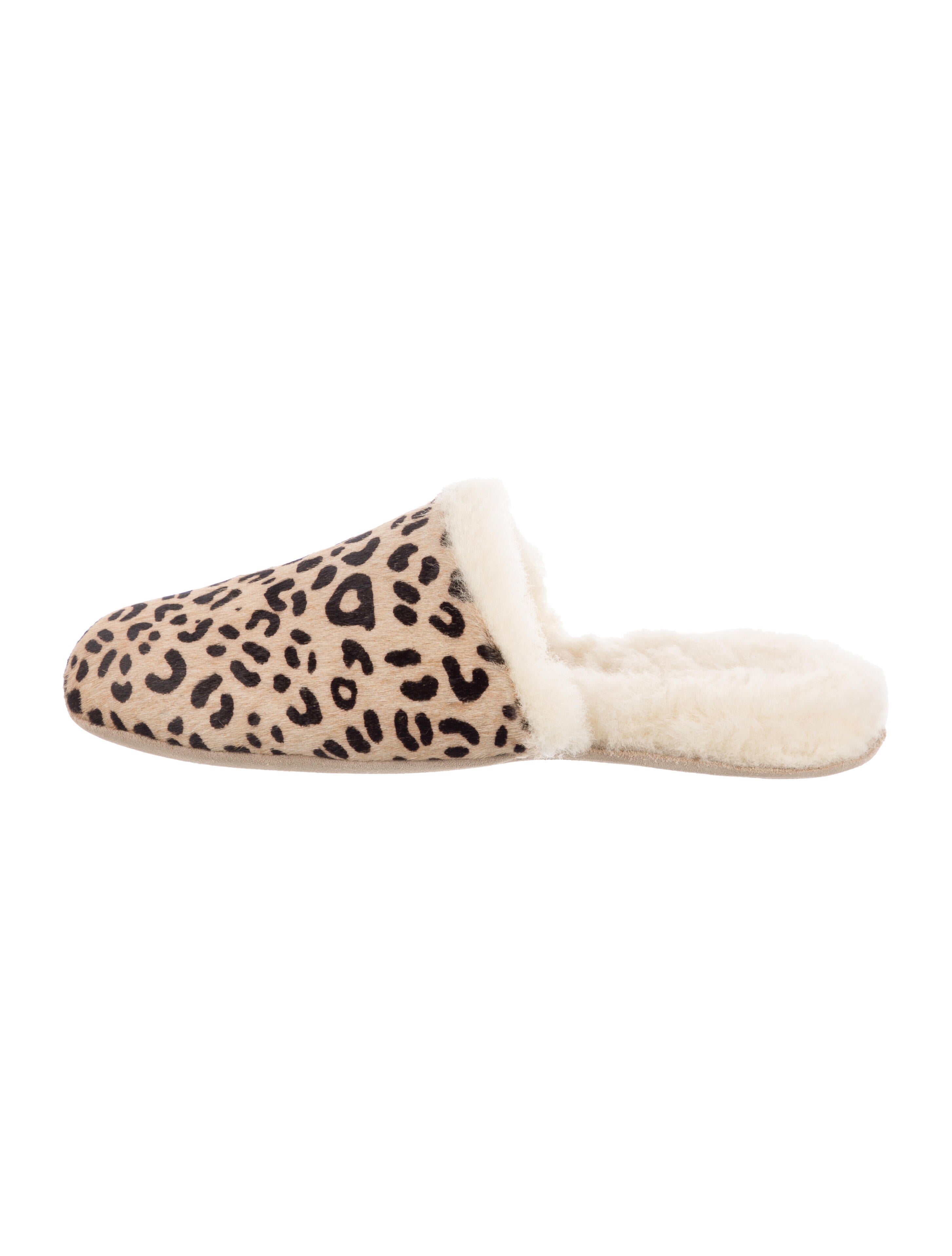 Freda Salvador Calf Hair Animal Print Mules