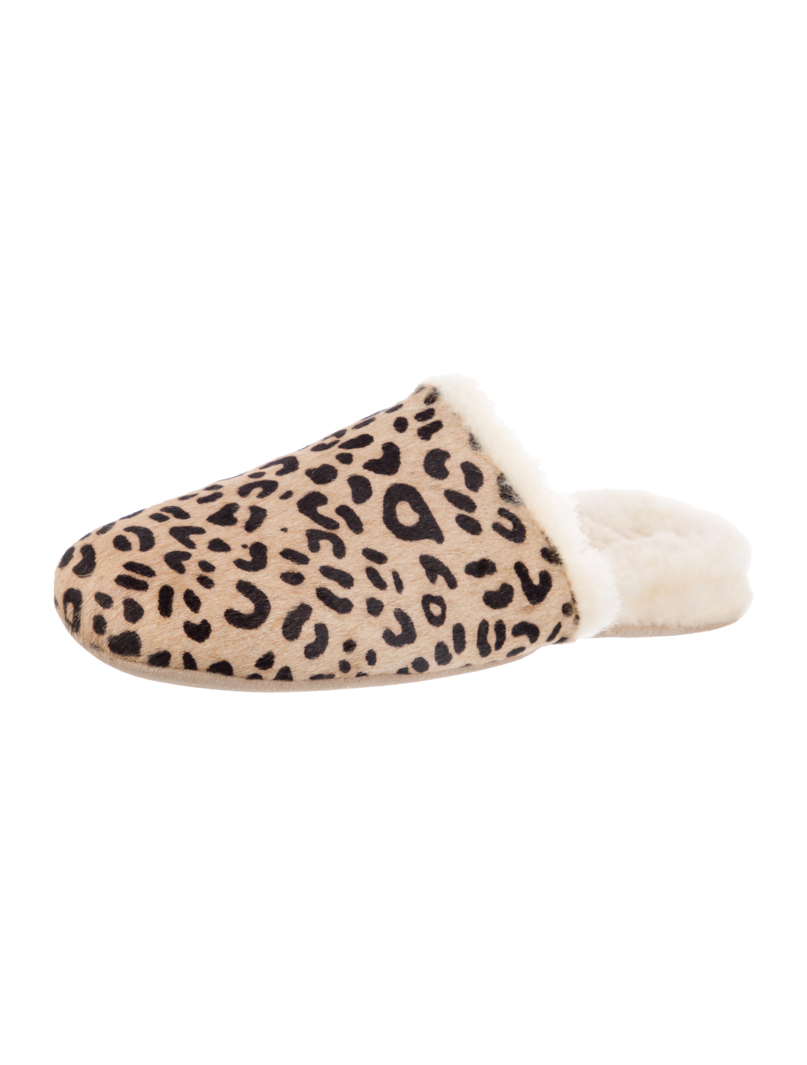 Freda Salvador Calf Hair Animal Print Mules