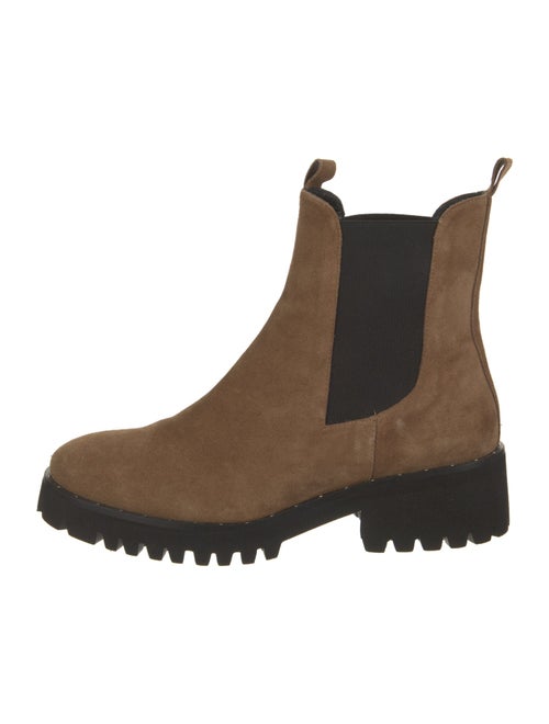 Freda Salvador Suede Studded Accents Chelsea Boots