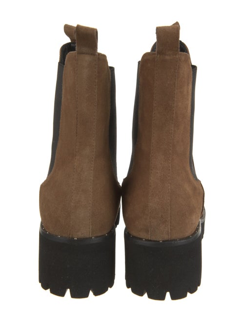 Freda Salvador Suede Studded Accents Chelsea Boots