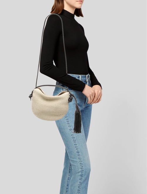 Freda Salvador Raffia Crossbody Bag