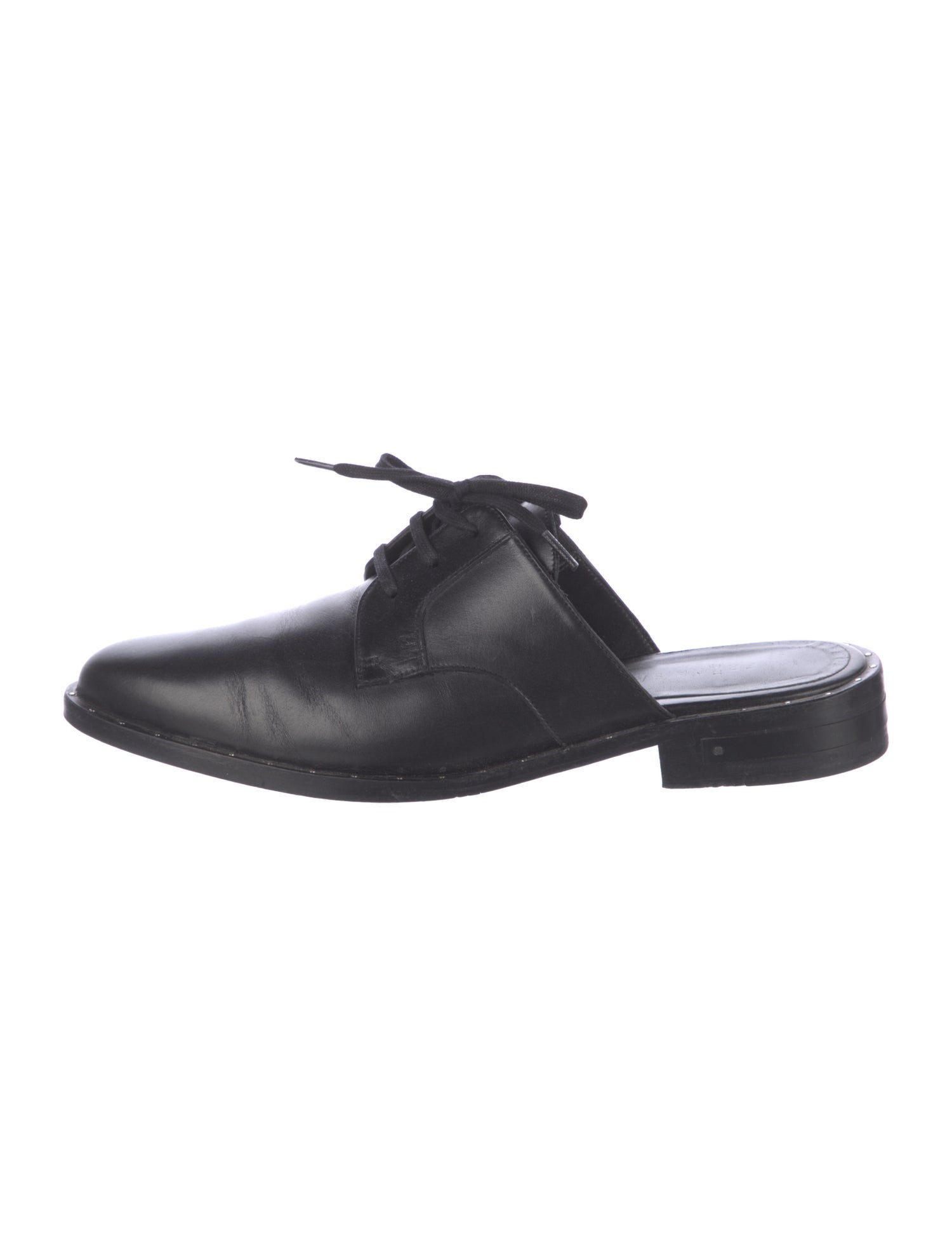 Freda Salvador Leather Studded Accents Mules