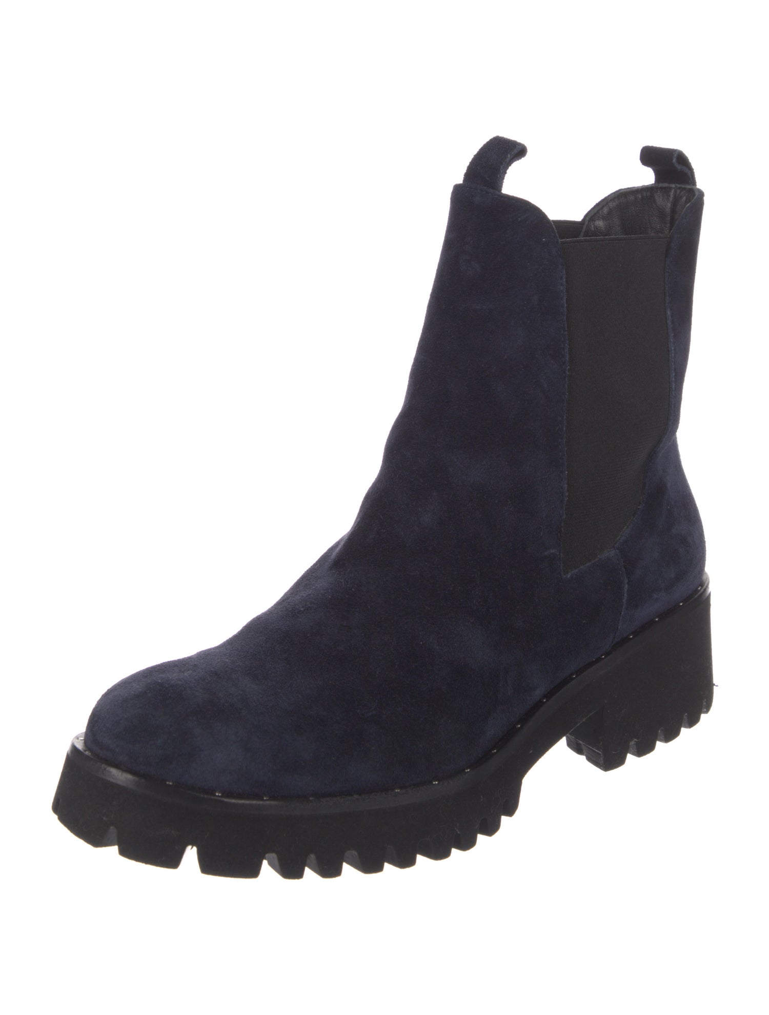 Freda Salvador Suede Studded Accents Chelsea Boots