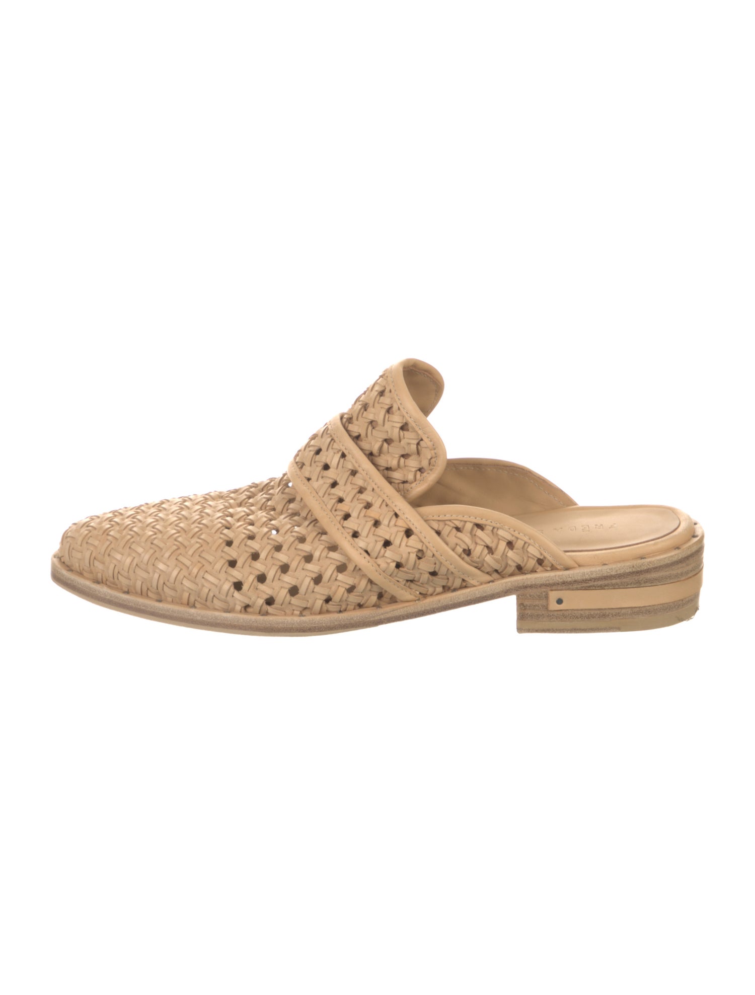 Freda Salvador Leather Braided Accents Mules