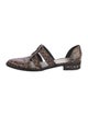 Freda Salvador Leather Animal Print D'Orsay Flats
