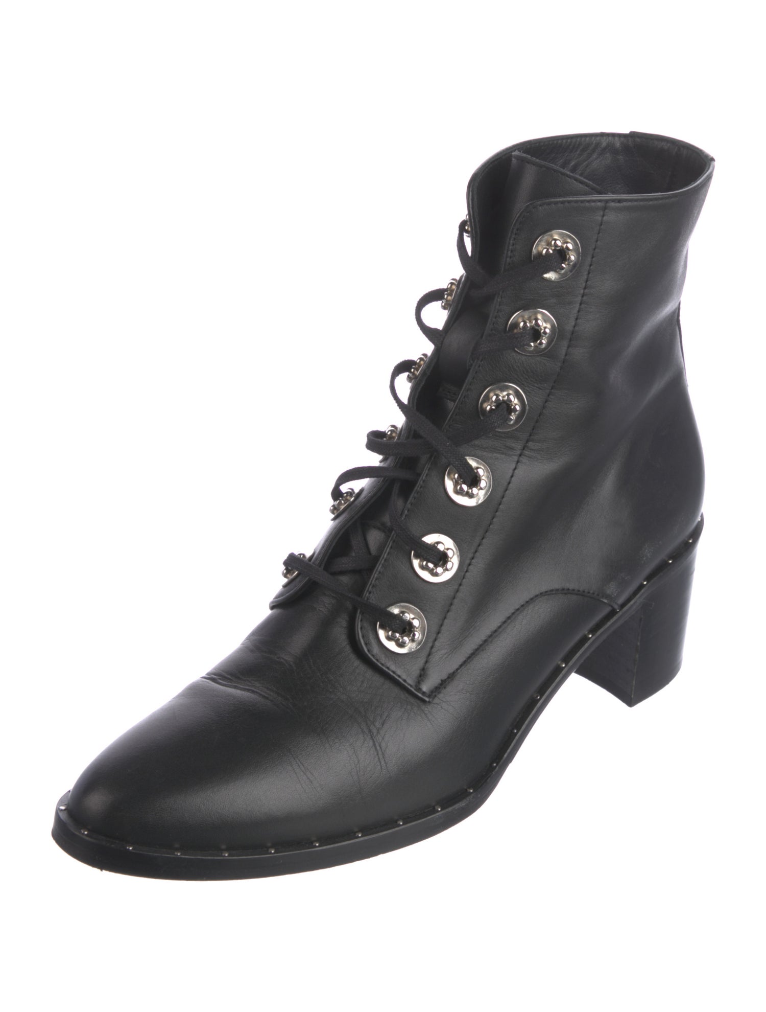 Freda Salvador Leather Combat Boots