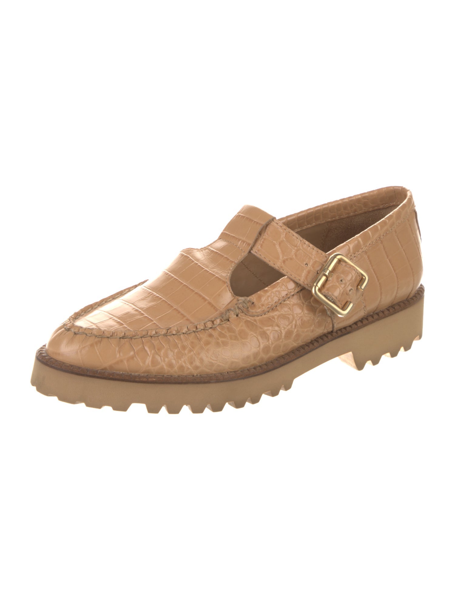 Freda Salvador Embossed Leather Loafers