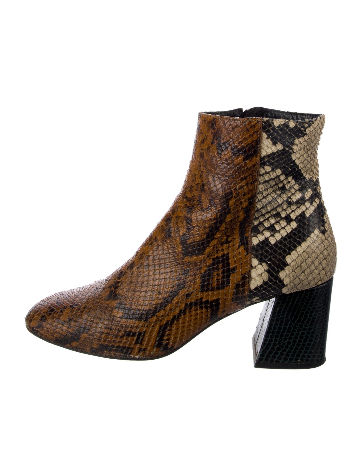 Freda Salvador Snakeskin Animal Print Boots