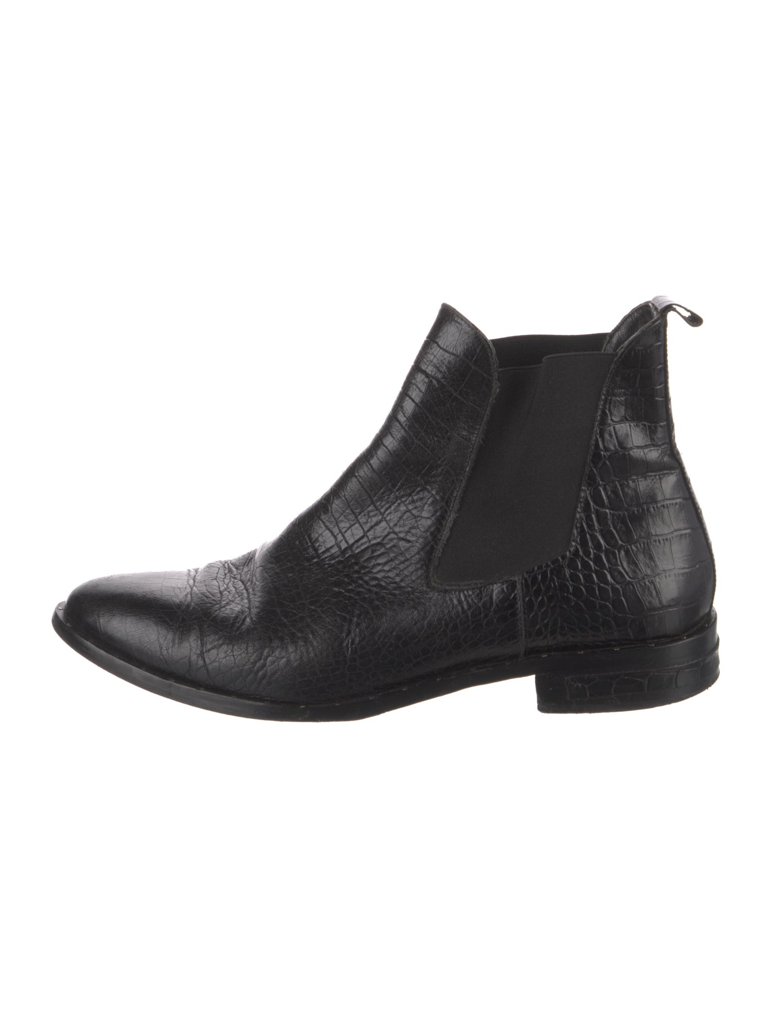 Freda Salvador Leather Studded Accents Chelsea Boots