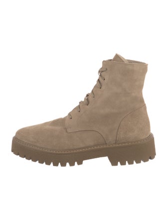 Freda Salvador Suede Combat Boots