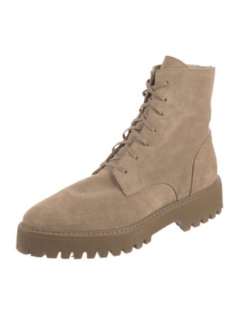 Freda Salvador Suede Combat Boots