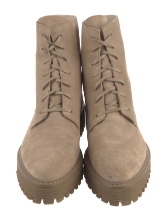 Freda Salvador Suede Combat Boots
