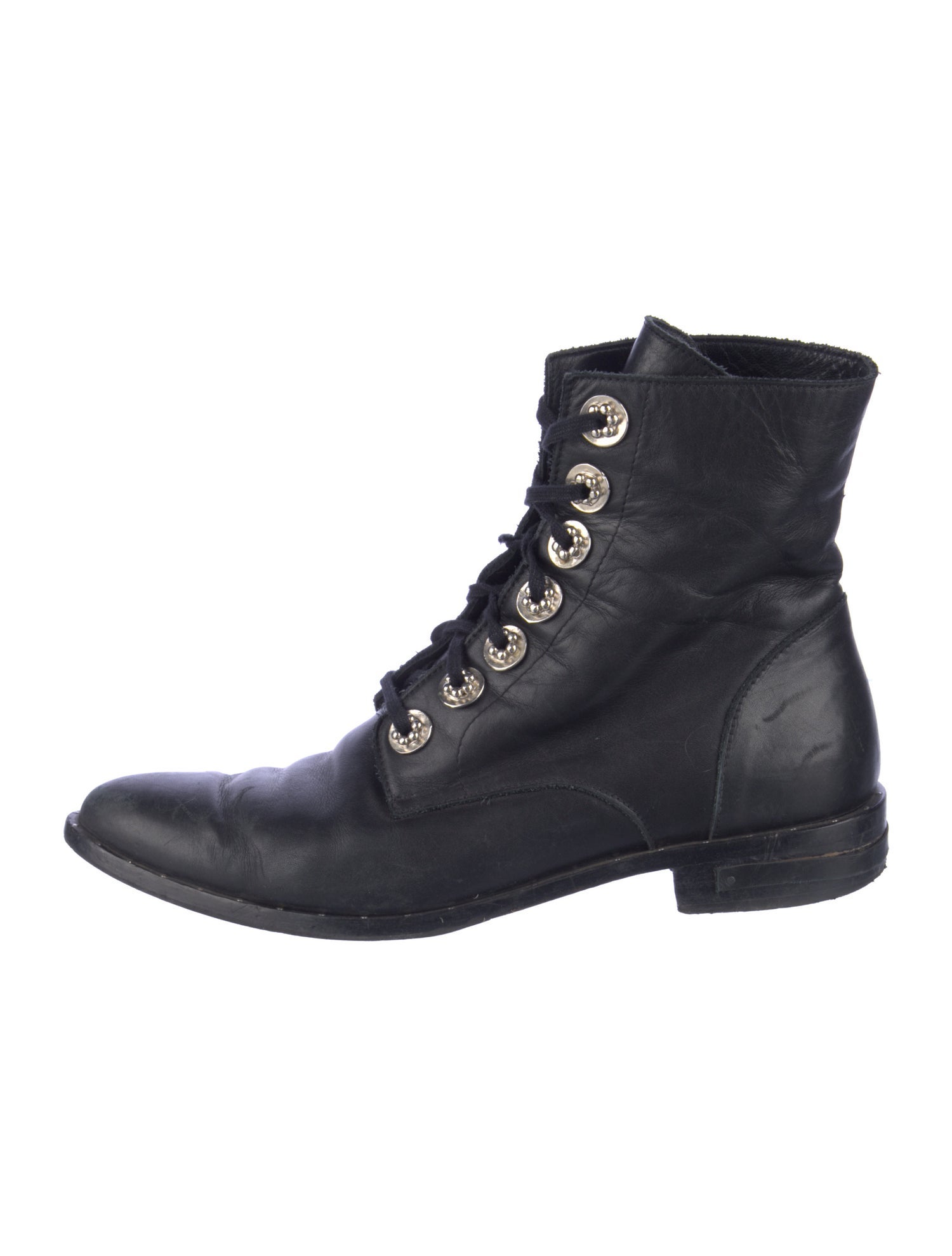 Freda Salvador Leather Combat Boots