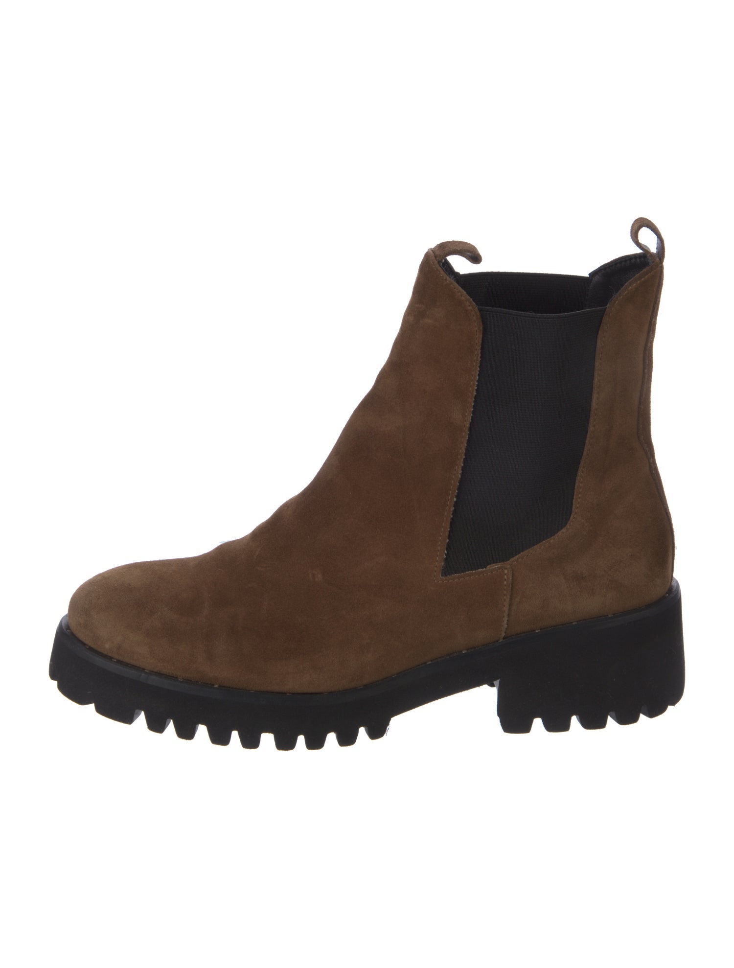 Freda Salvador Suede Colorblock Pattern Chelsea Boots