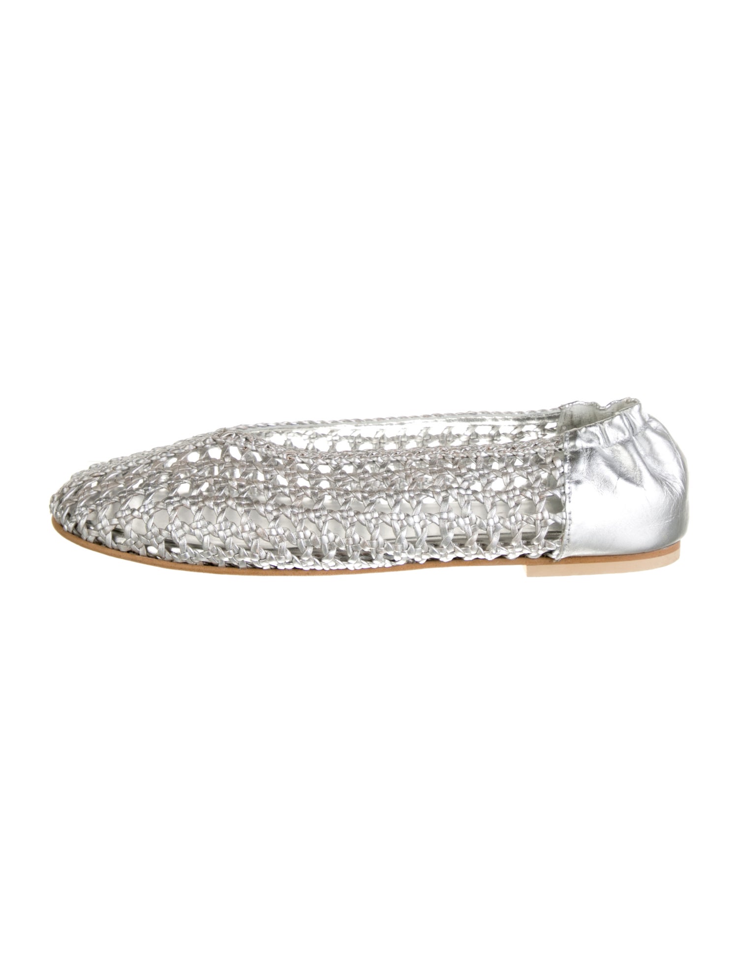 Freda Salvador Leather Mesh Accents Ballet Flats