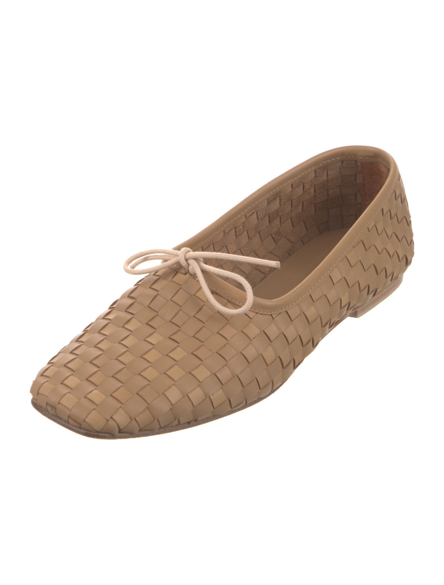 Freda Salvador Leather Bow Accents Ballet Flats