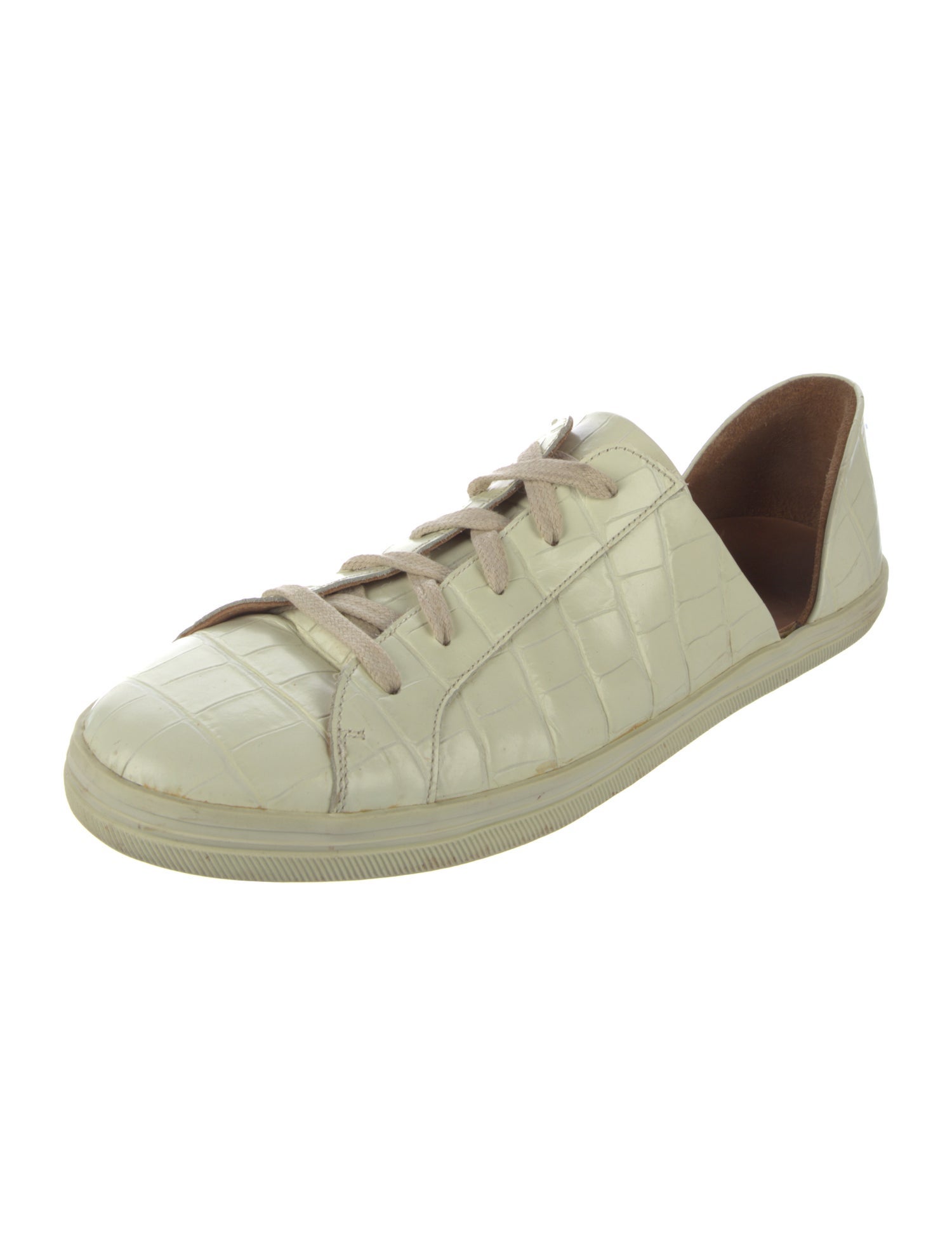 Freda Salvador Embossed Leather Sneakers