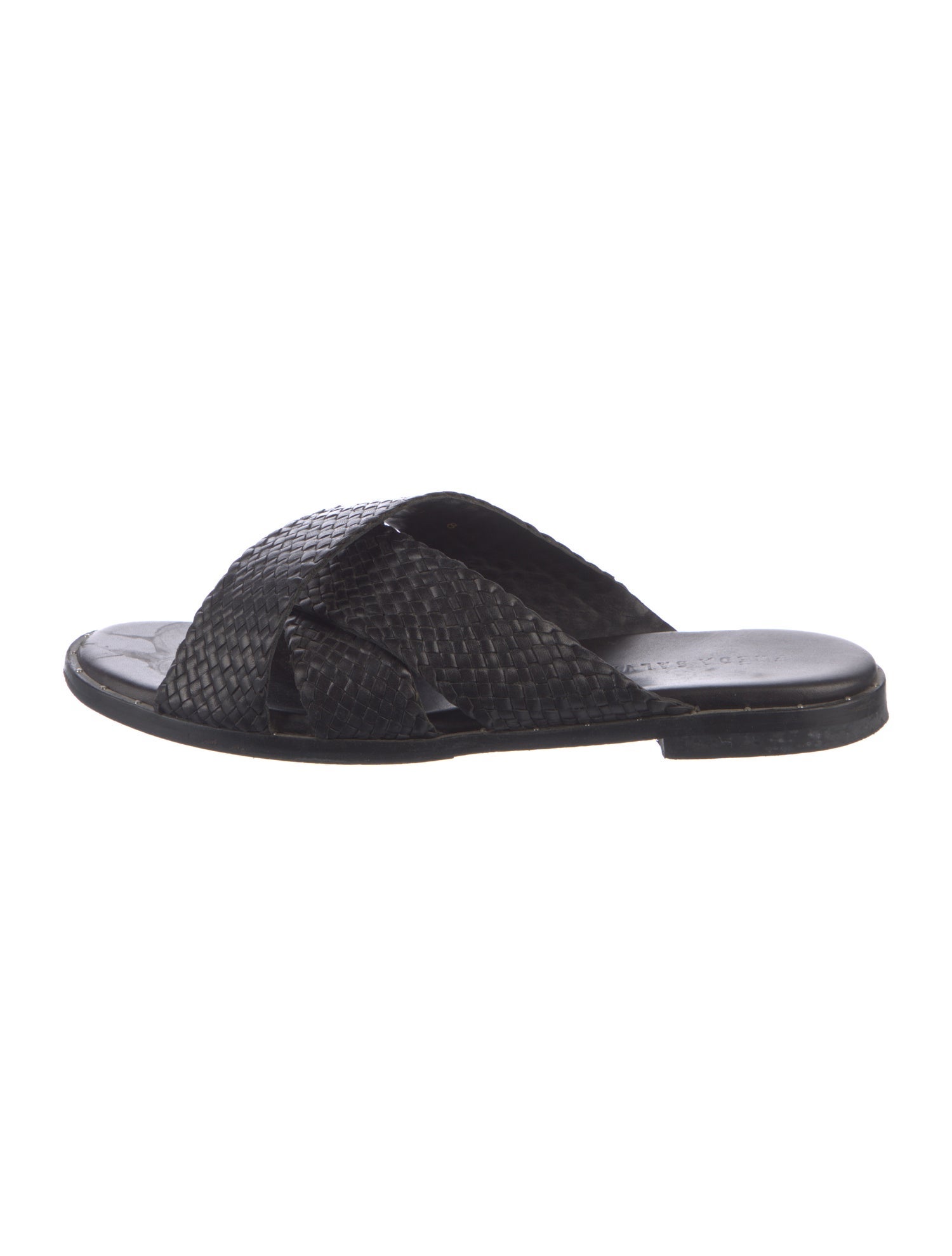 Freda Salvador Leather Studded Accents Slides