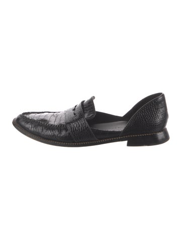 Freda Salvador Loafers Embossed Leather Dress 11