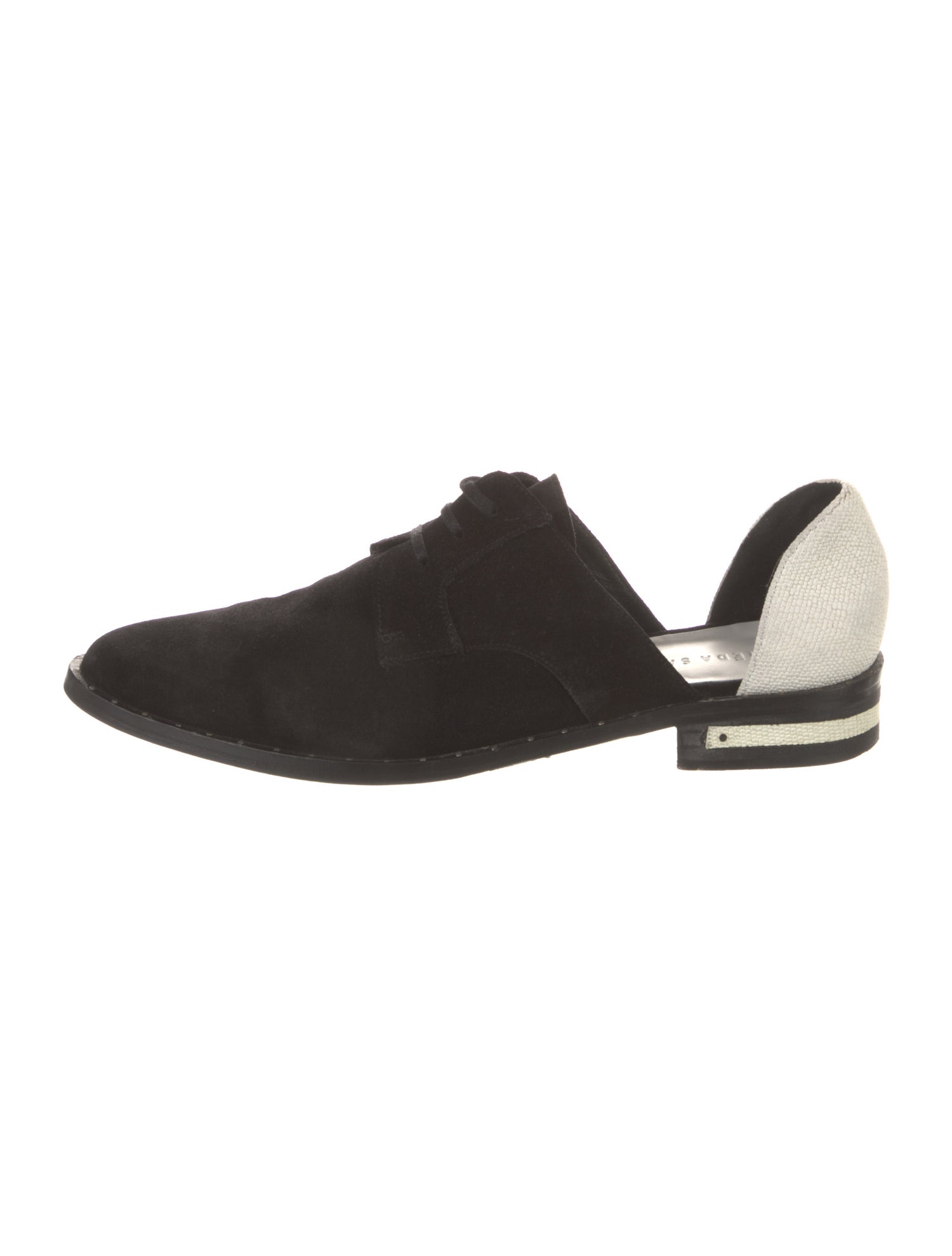 Freda Salvador Suede Colorblock Pattern Mules