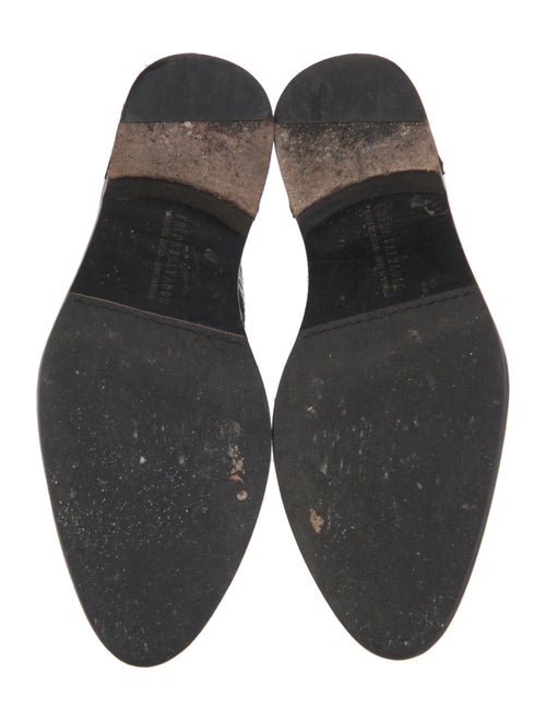 Freda Salvador Embossed Leather D'Orsay Flats