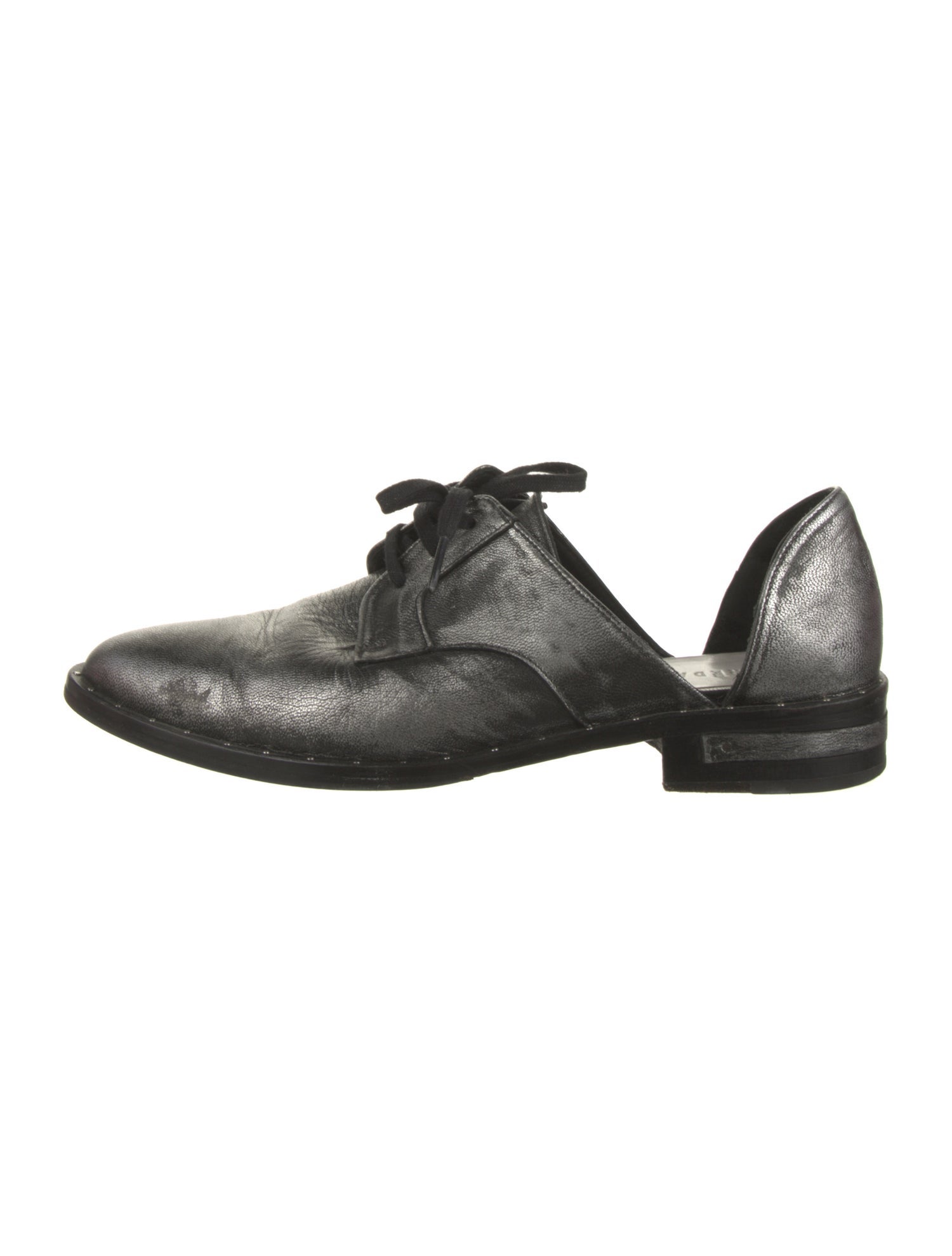 Freda Salvador Leather Studded Accents D'Orsay Flats