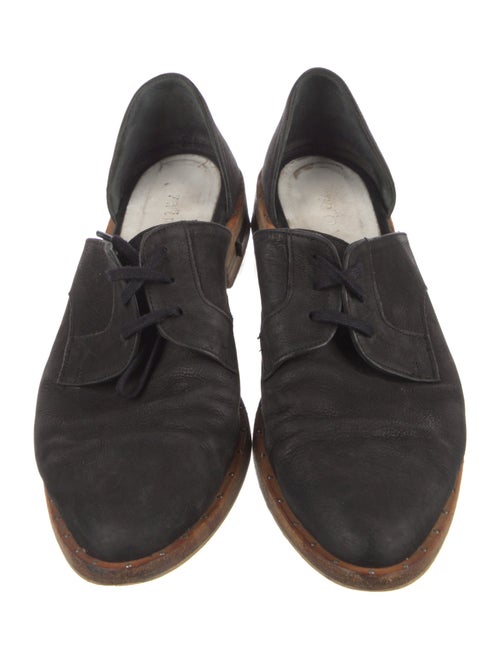 Freda Salvador Leather Studded Accents Derby Shoes