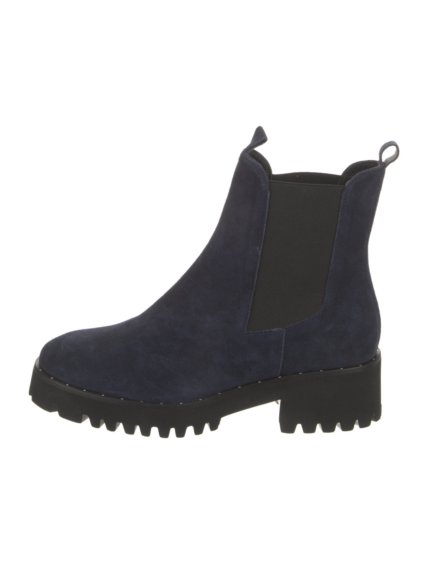 Freda Salvador Suede Studded Accents Chelsea Boots