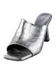 Freda Salvador Embossed Leather Mules