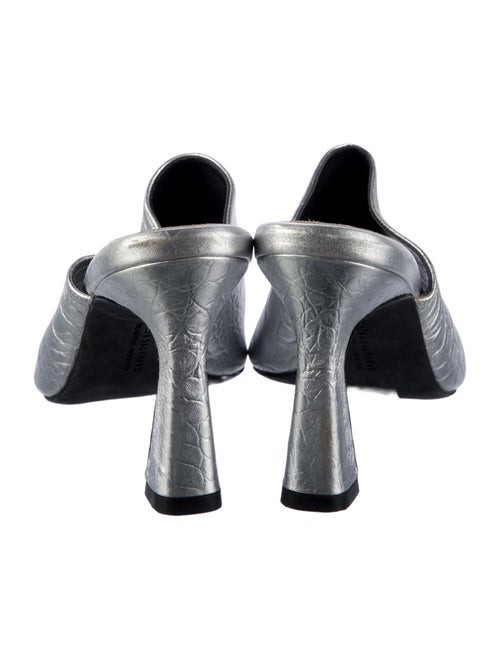Freda Salvador Embossed Leather Mules