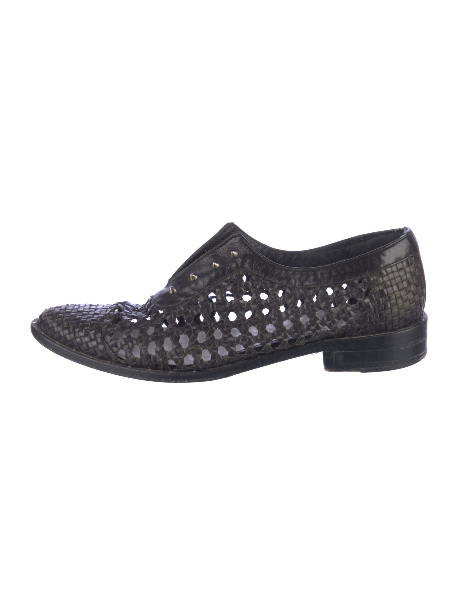 Freda Salvador Leather Studded Accents Oxfords