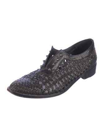 Freda Salvador Leather Studded Accents Oxfords
