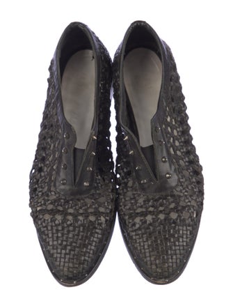 Freda Salvador Leather Studded Accents Oxfords