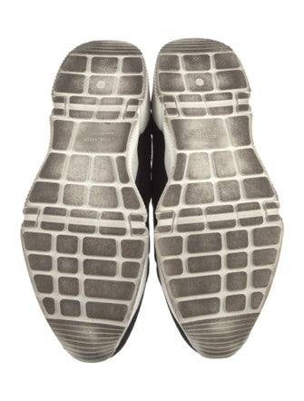 Freda Salvador Embossed Leather Animal Print Sneakers