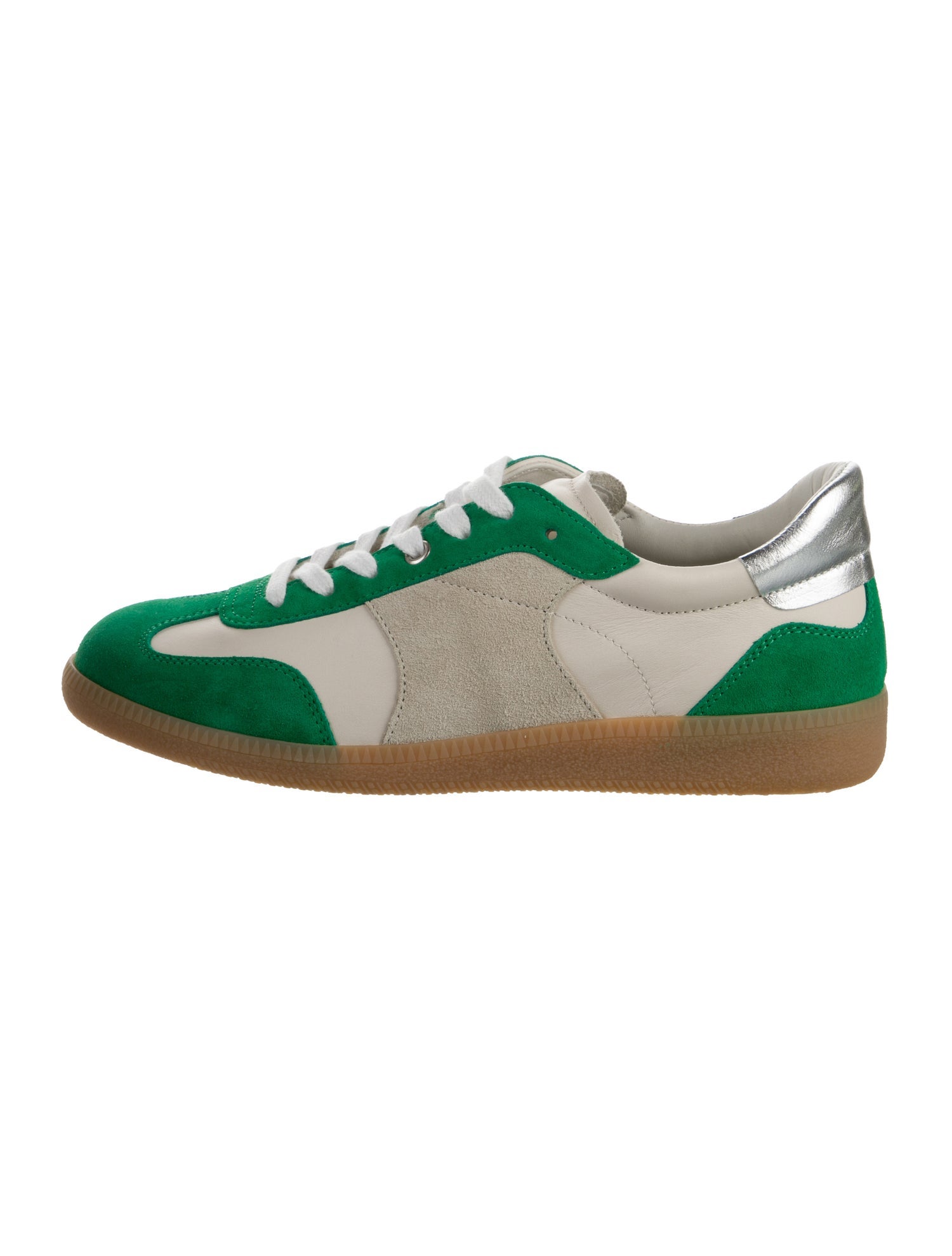 Freda Salvador Leather Colorblock Pattern Sneakers