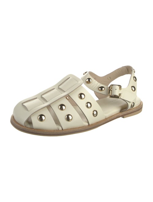 Freda Salvador Leather Studded Accents Gladiator Sandals